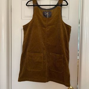Toad&Co Brown Overalls Dress in XL